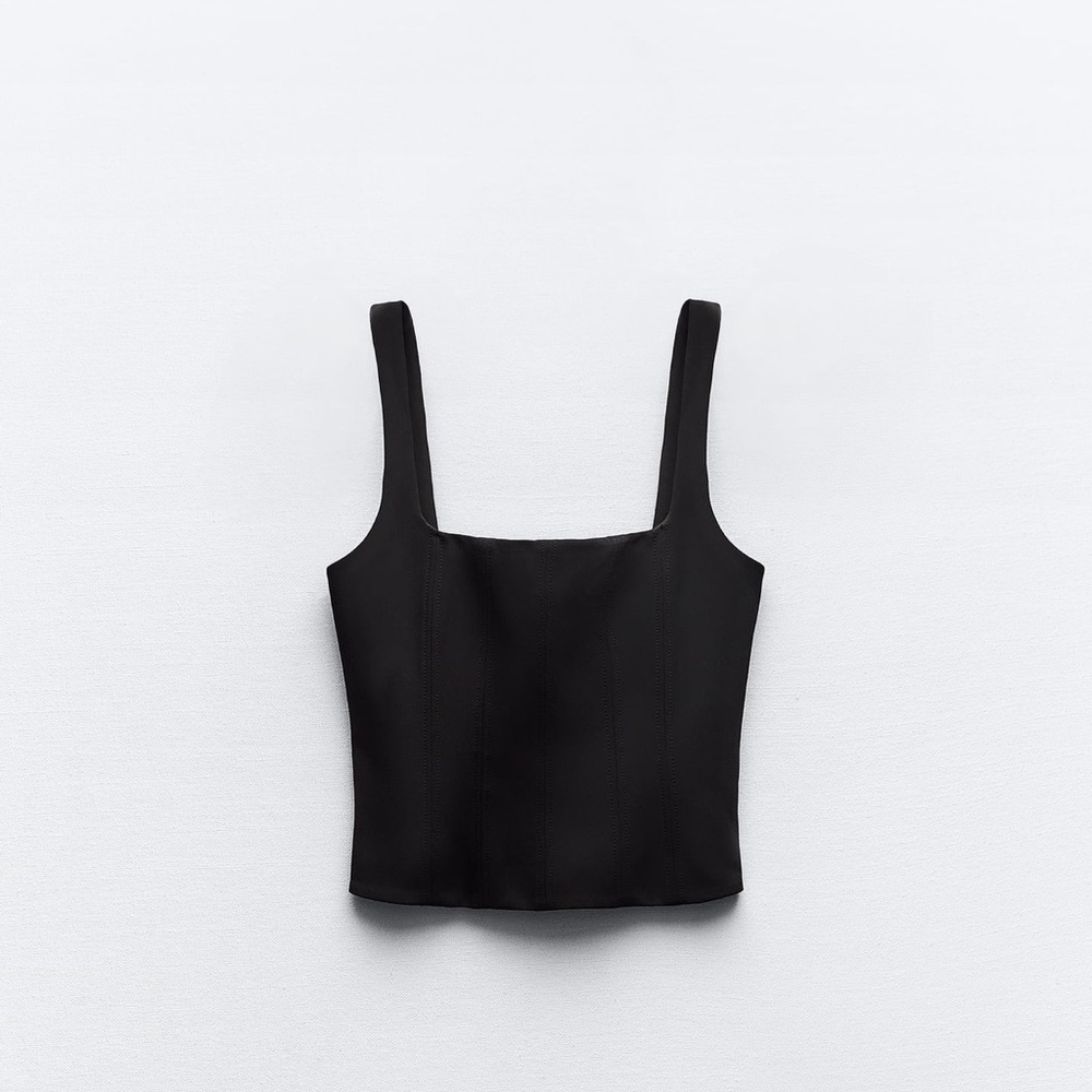 Zara stretchy corset top